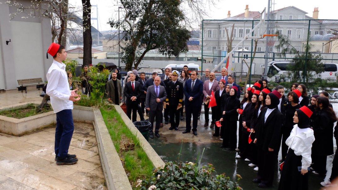 12 Mart İstiklal Marşı'nın Kabulü ve Mehmet Âkif ERSOY'u Anma Günü İlçe Töreni Beşiktaş Kız Anadolu İmam Hatip Lisesinde Gerçekleştirildi.
