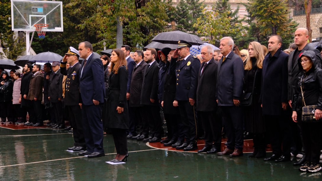 10 KASIM ATATÜRK'Ü ANMA GÜNÜ VE ATATÜRK HAFTASI ÇELENK SUNMA TÖRENİ VE ANMA PROGRAMI GERÇEKLEŞTİRİLDİ